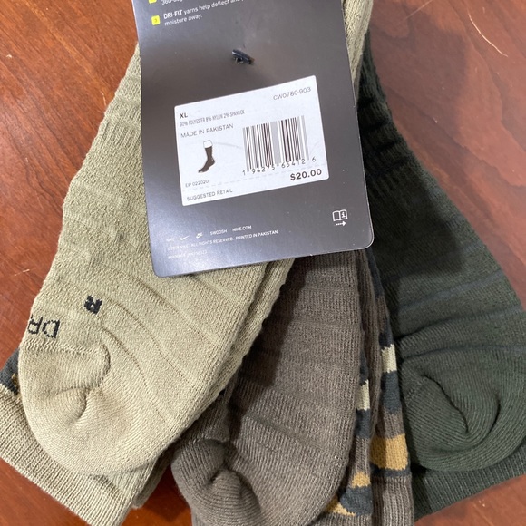 Men's Nike 3-pack Everyday Max Cushioned Training Crew Socks - Picture 3 of 3